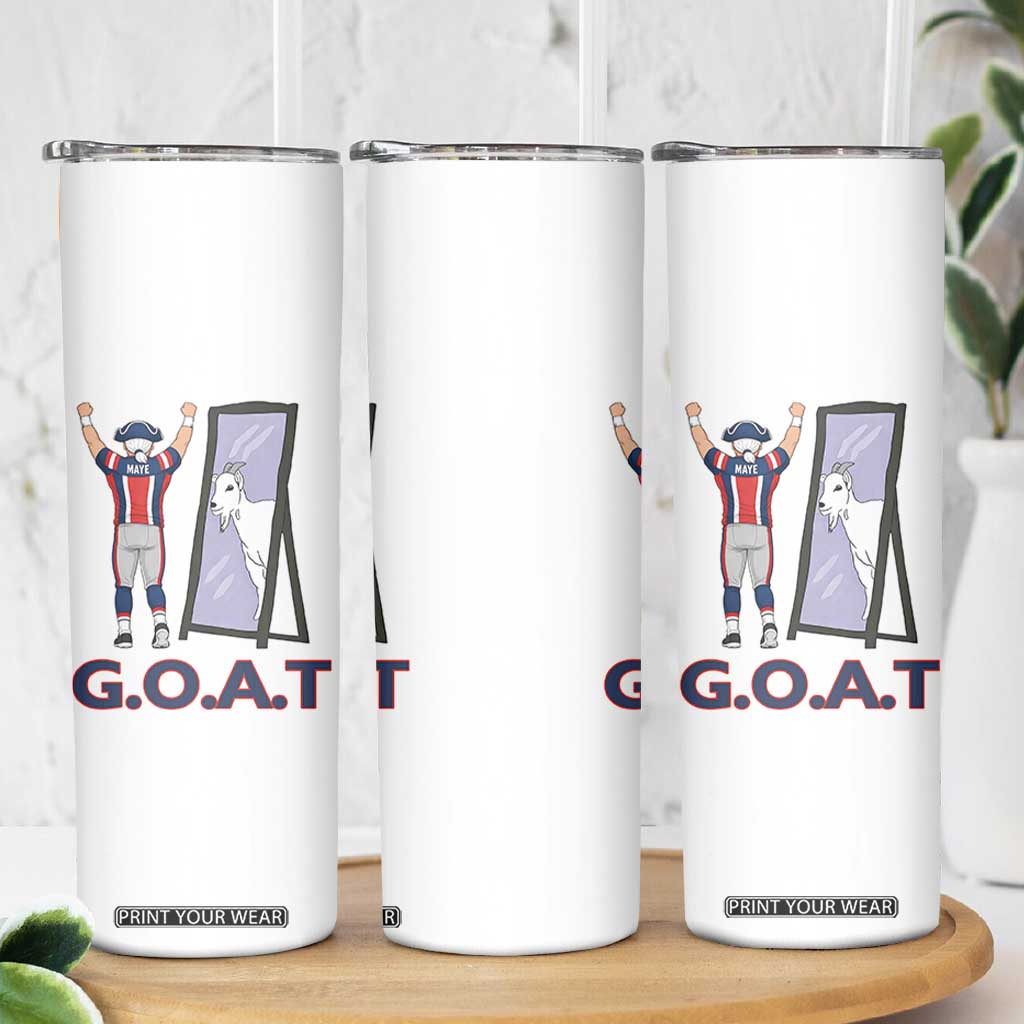 Number Ten Mirror Goat Skinny Tumbler Football Lover Gift TS12 Print Your Wear