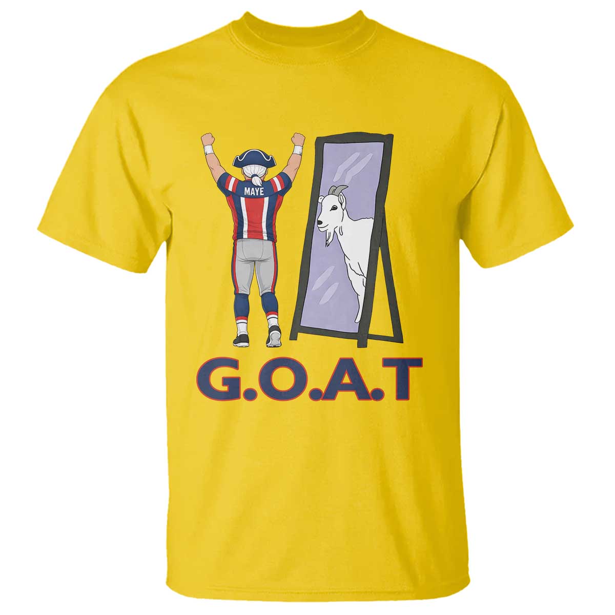 Number Ten Mirror Goat T Shirt Football Lover Gift TS12 Daisy Print Your Wear