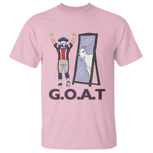 Number Ten Mirror Goat T Shirt Football Lover Gift TS12 Light Pink Print Your Wear