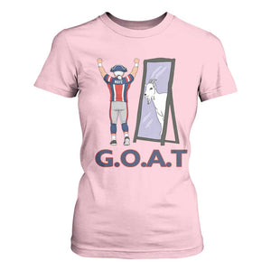 Number Ten Mirror Goat T Shirt For Women Football Lover Gift TS12 Light Pink Print Your Wear