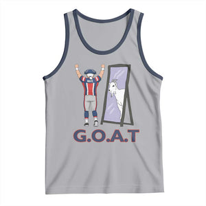 Number Ten Mirror Goat Tank Top Football Lover Gift TS12 Athletic Heather Navy Print Your Wear