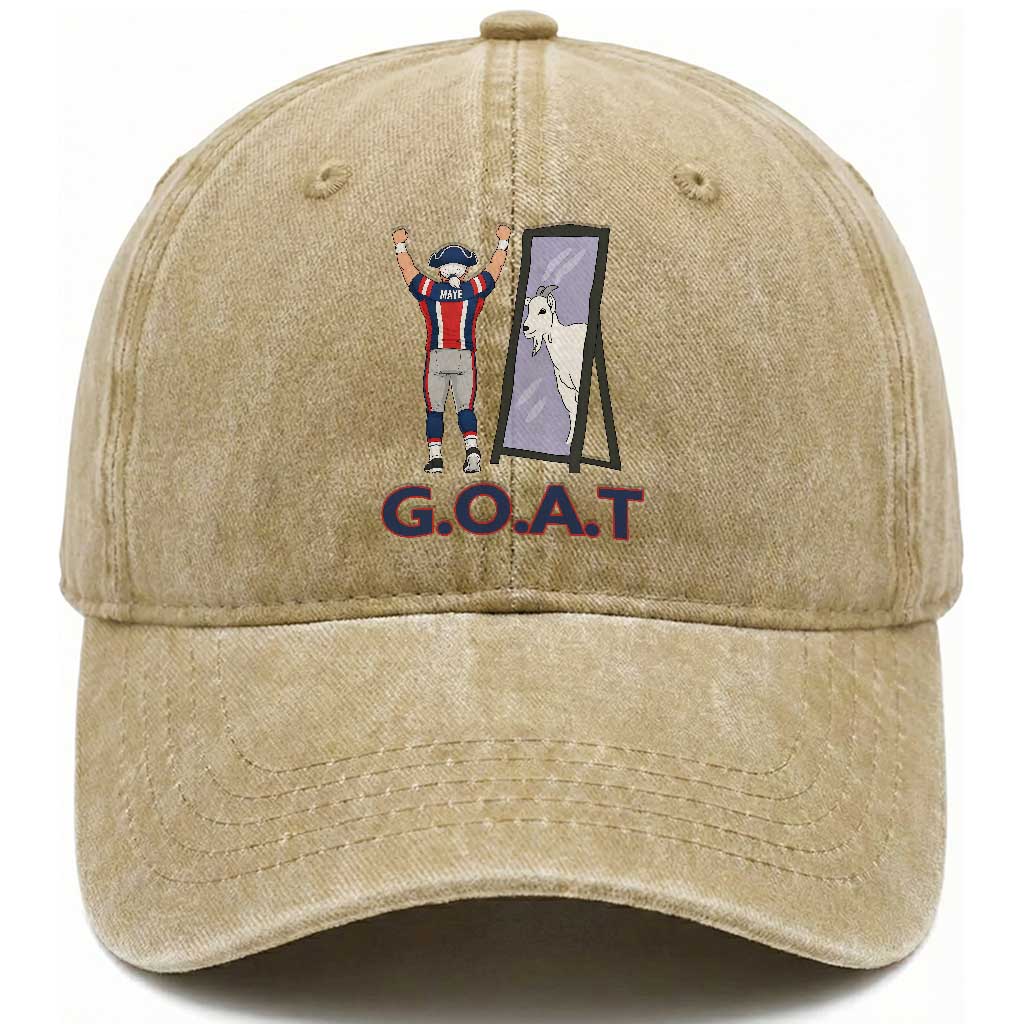 Number Ten Mirror Goat Washed Cotton Baseball Cap Football Lover Gift TS12 Print Your Wear