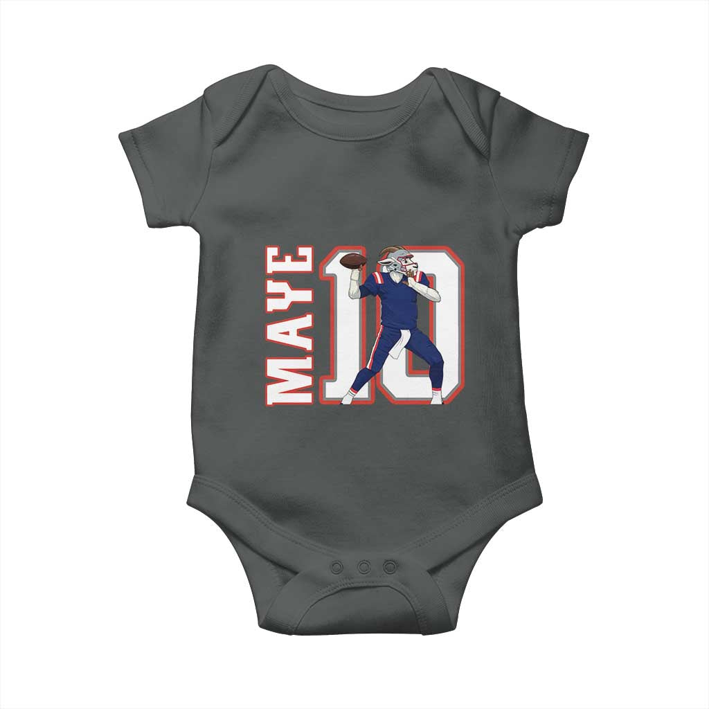 Maye Lover Baby Onesie QB 10 Player Fan TS12 Dark Heather Print Your Wear