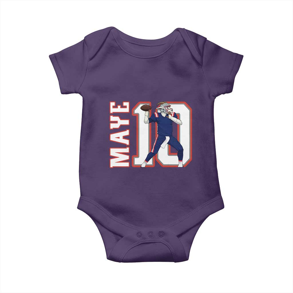 Maye Lover Baby Onesie QB 10 Player Fan TS12 Purple Print Your Wear