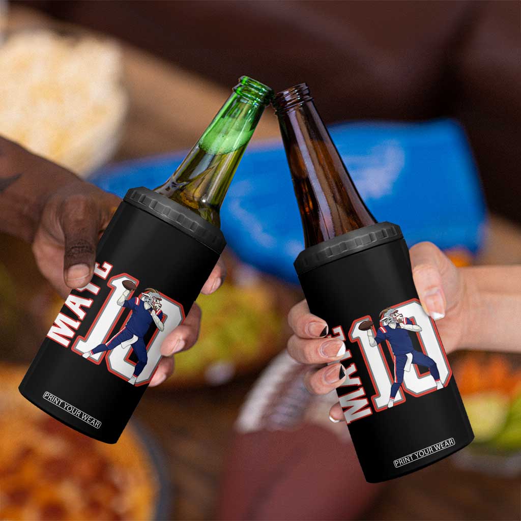 Maye Lover 4 in 1 Can Cooler Tumbler QB 10 Player Fan TS12 Print Your Wear