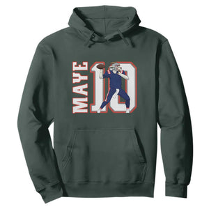 Maye Lover Hoodie QB 10 Player Fan TS12 Dark Forest Green Print Your Wear