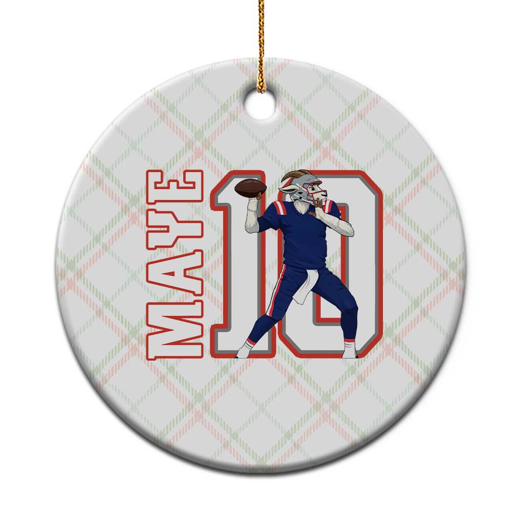Maye Lover Ceramic Ornament QB 10 Player Fan TS12 1pc Christmas Plaid Print Your Wear