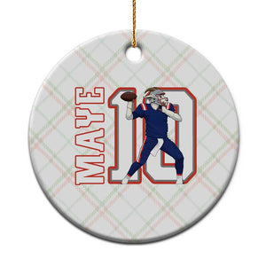 Maye Lover Ceramic Ornament QB 10 Player Fan TS12 1pc Christmas Plaid Print Your Wear