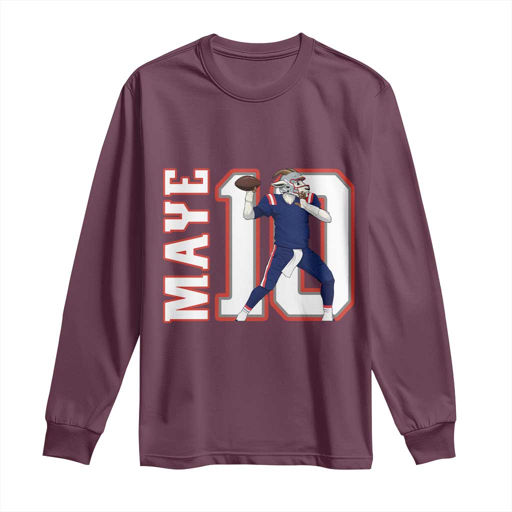 Maye Lover Long Sleeve Shirt QB 10 Player Fan TS12 Maroon Print Your Wear