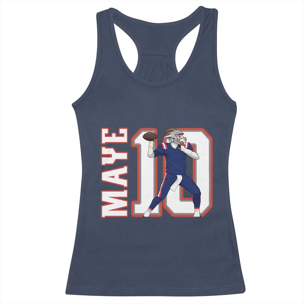 Maye Lover Racerback Tank Top QB 10 Player Fan TS12 Navy Print Your Wear