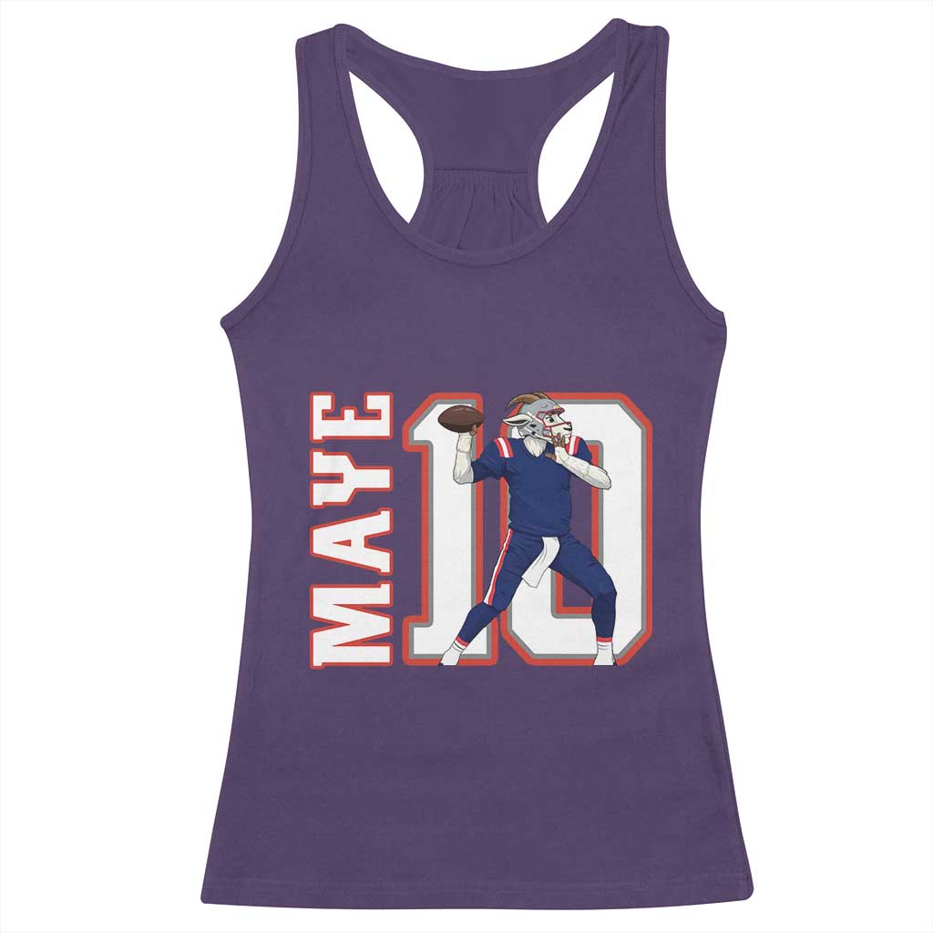 Maye Lover Racerback Tank Top QB 10 Player Fan TS12 Purple Print Your Wear