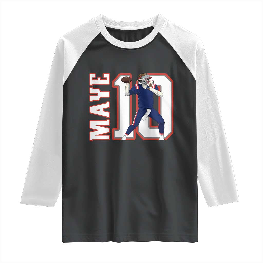 Maye Lover Raglan Shirt QB 10 Player Fan TS12 Black White Print Your Wear