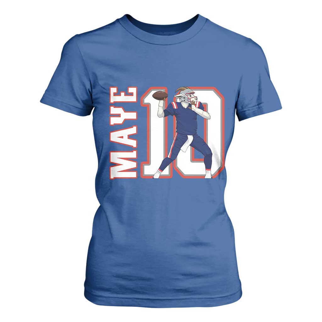 Maye Lover T Shirt For Women QB 10 Player Fan TS12 Royal Blue Print Your Wear