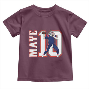 Maye Lover Toddler T Shirt QB 10 Player Fan TS12 Maroon Print Your Wear