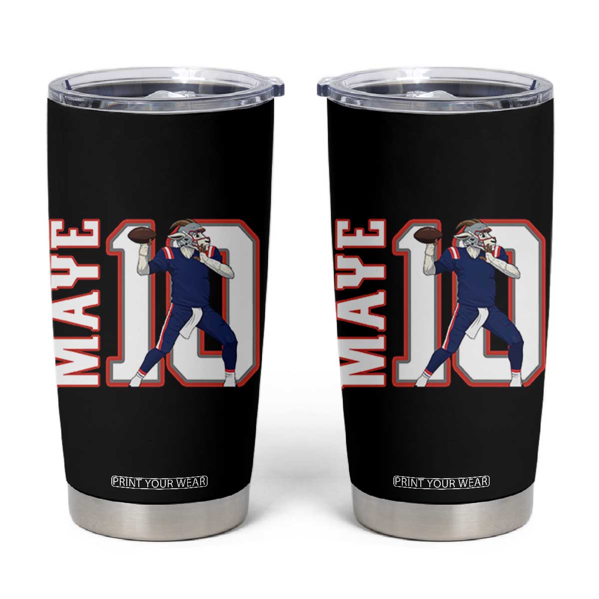 Maye Lover Tumbler Cup QB 10 Player Fan TS12 Black Print Your Wear