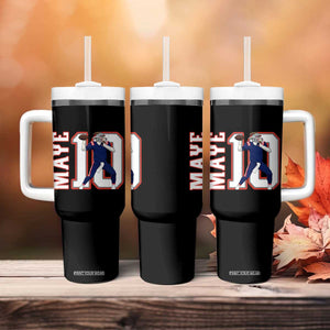 Maye Lover Tumbler With Handle QB 10 Player Fan TS12 Print Your Wear