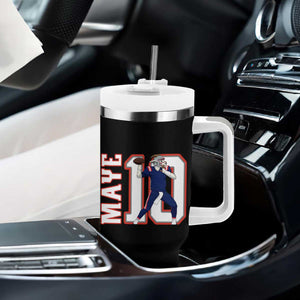 Maye Lover Tumbler With Handle QB 10 Player Fan TS12 Print Your Wear