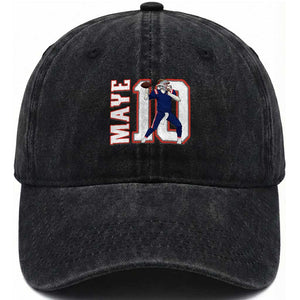 Maye Lover Washed Cotton Baseball Cap QB 10 Player Fan TS12 Print Your Wear