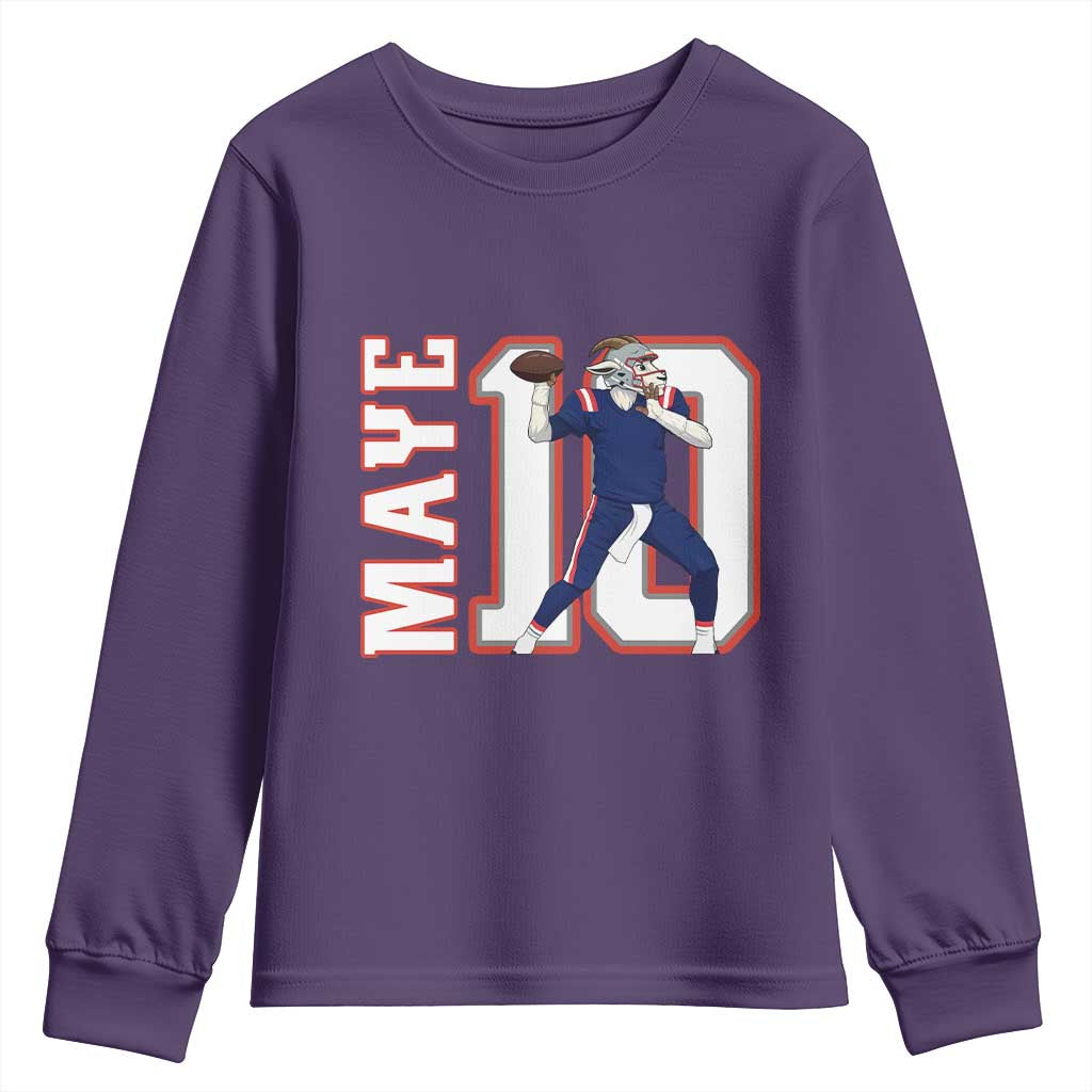Maye Lover Youth Sweatshirt QB 10 Player Fan TS12 Purple Print Your Wear
