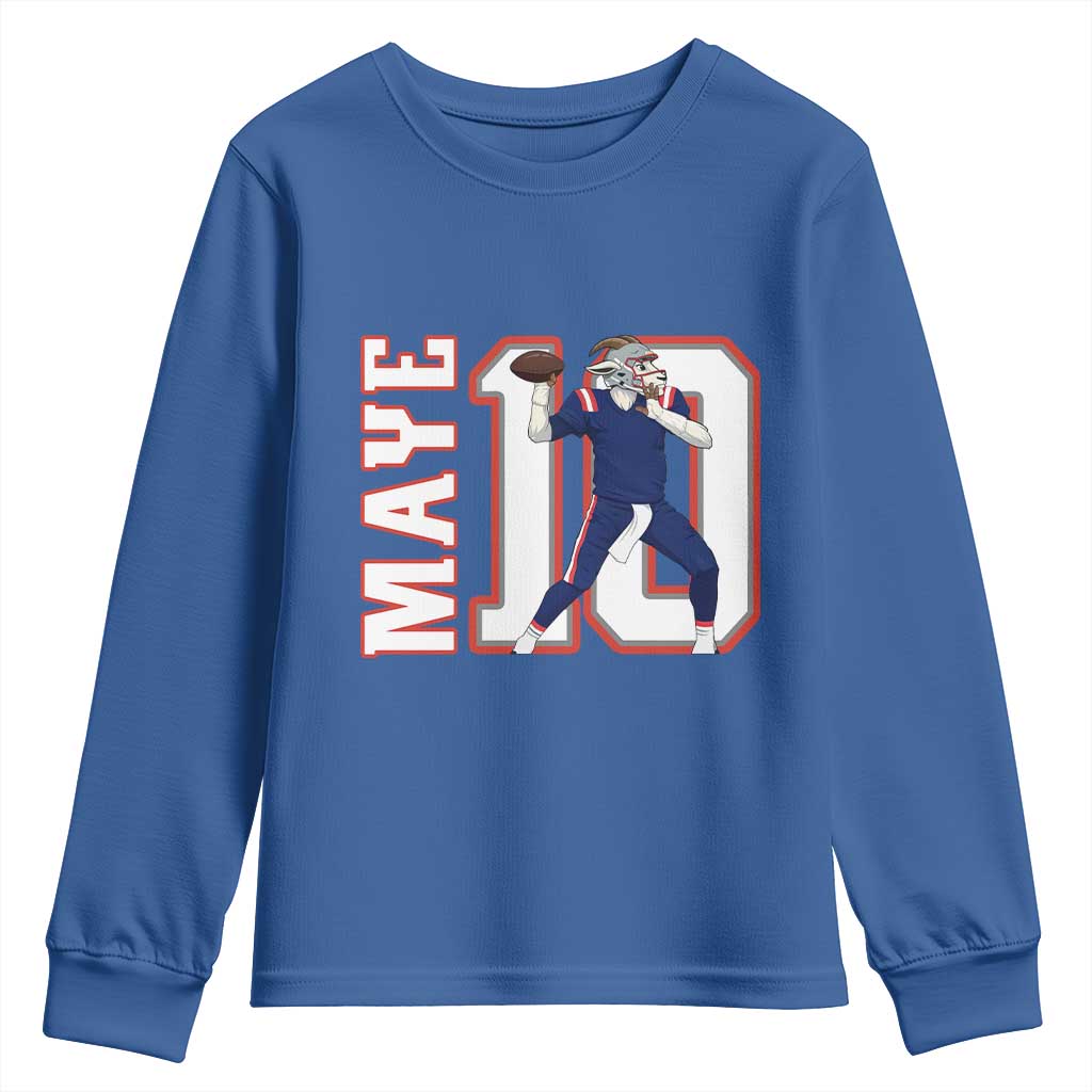 Maye Lover Youth Sweatshirt QB 10 Player Fan TS12 Royal Blue Print Your Wear