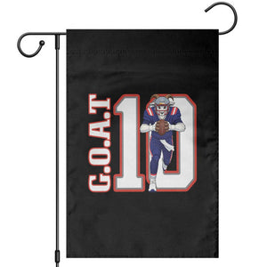 Number Ten Football Quarterback Fan Garden Flag TS12 Black Print Your Wear