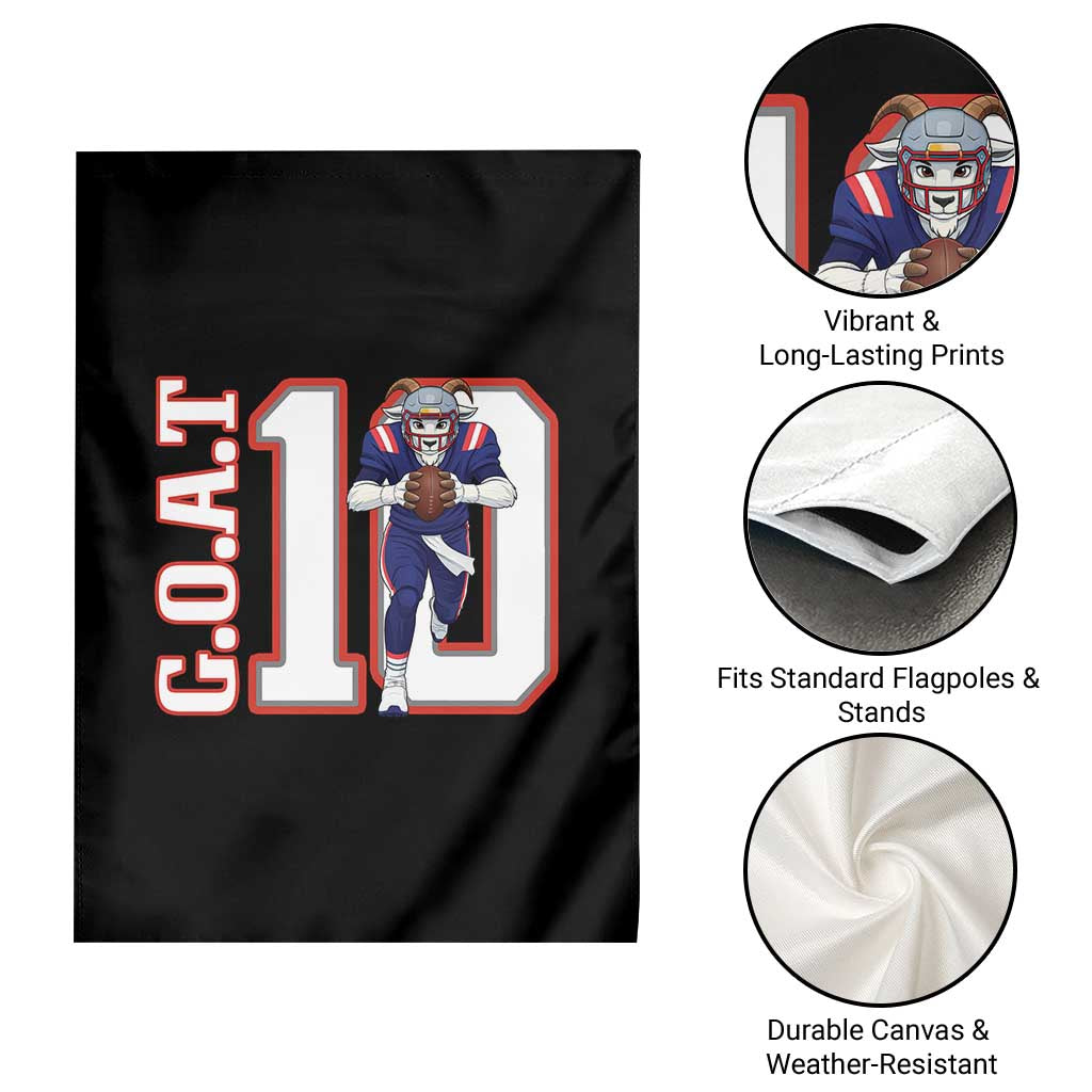 Number Ten Football Quarterback Fan Garden Flag TS12 Print Your Wear
