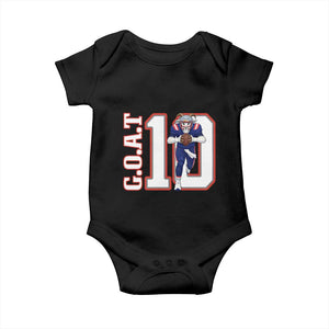 Number Ten Football Quarterback Fan Baby Onesie TS12 Black Print Your Wear