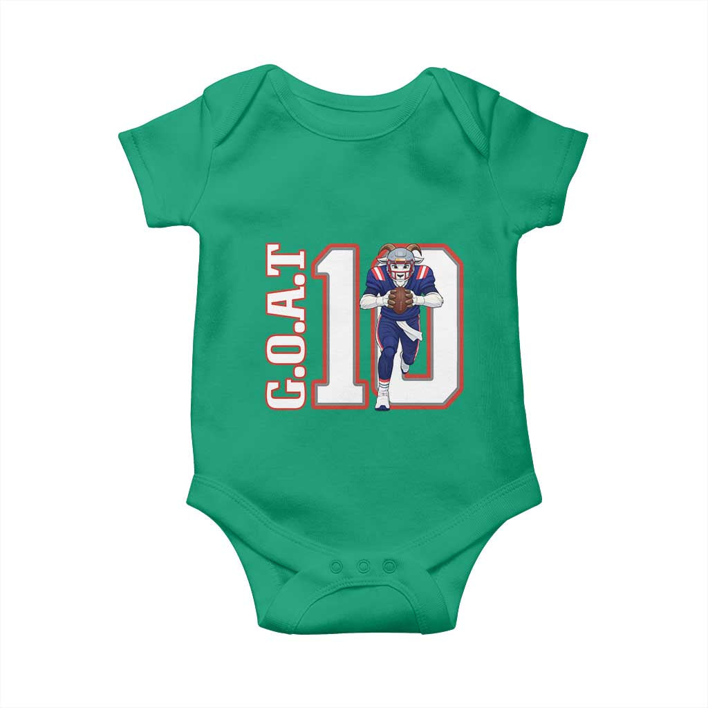 Number Ten Football Quarterback Fan Baby Onesie TS12 Irish Green Print Your Wear