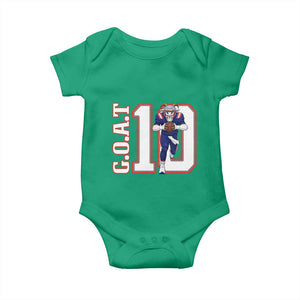Number Ten Football Quarterback Fan Baby Onesie TS12 Irish Green Print Your Wear