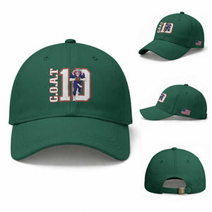 Number Ten Football Quarterback Fan Baseball Cap TS12 Baseball Cap Universal Fit Irish Green Print Your Wear