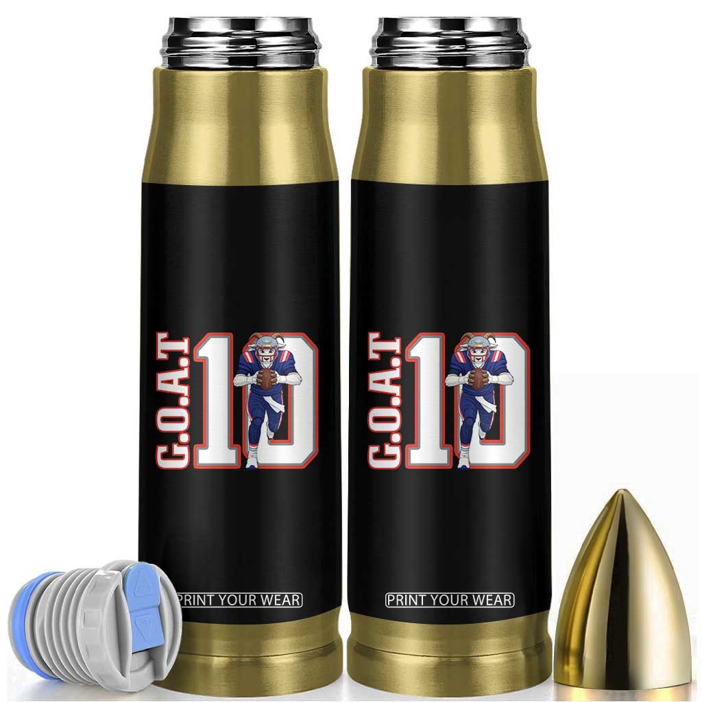 Number Ten Football Quarterback Fan Bullet Tumbler TS12 Black Print Your Wear