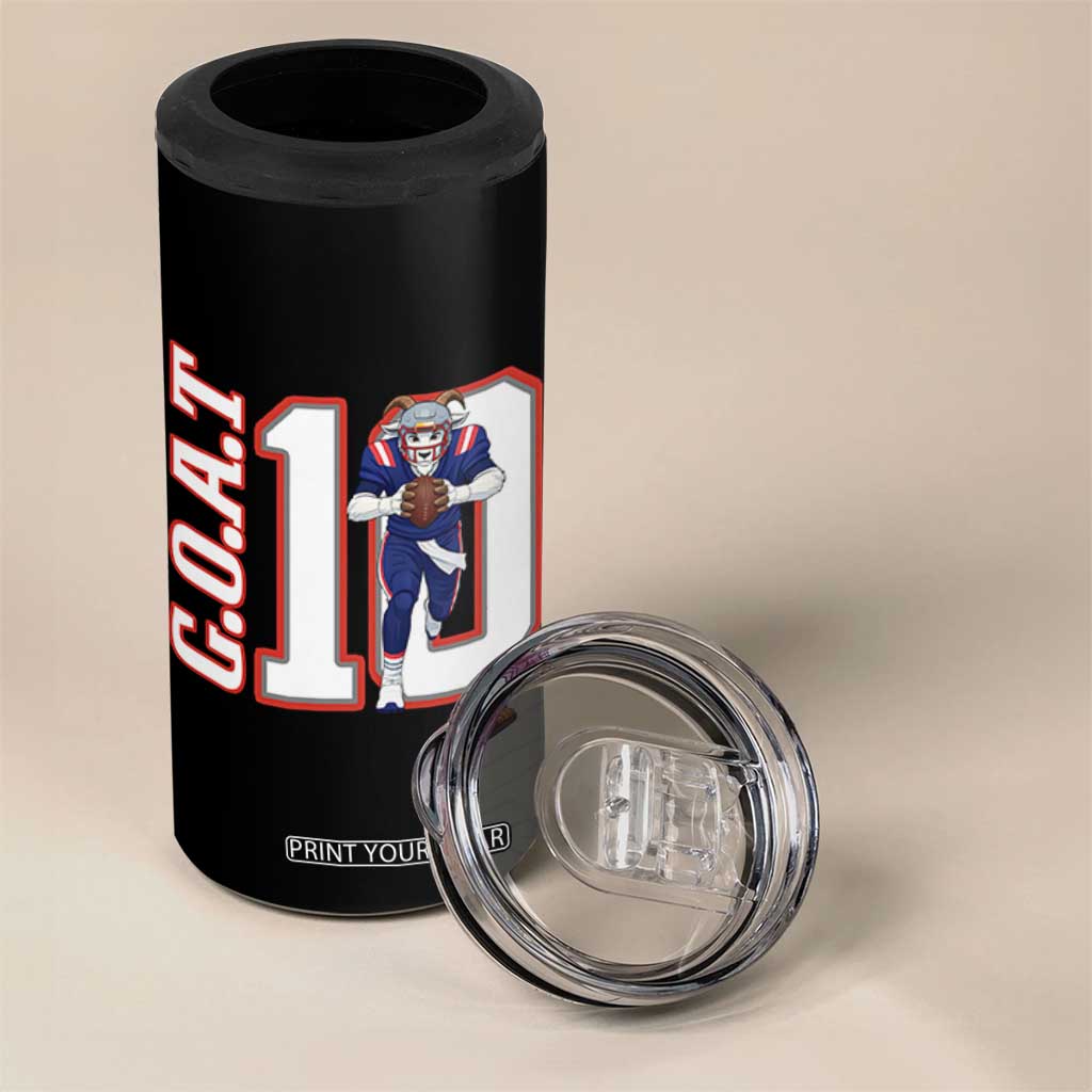 Number Ten Football Quarterback Fan 4 in 1 Can Cooler Tumbler TS12 Print Your Wear