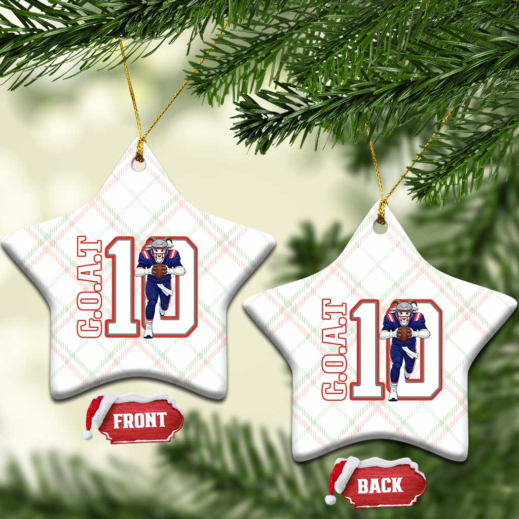 Number Ten Football Quarterback Fan Ceramic Ornament TS12 Print Your Wear