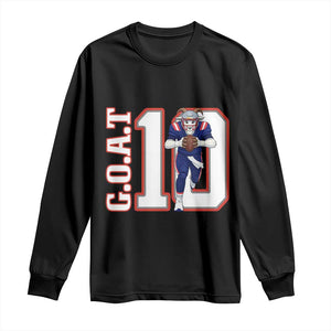 Number Ten Football Quarterback Fan Long Sleeve Shirt TS12 Black Print Your Wear