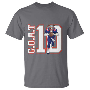 Number Ten Football Quarterback Fan T Shirt TS12 Charcoal Print Your Wear