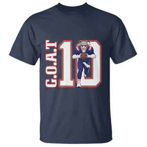 Number Ten Football Quarterback Fan T Shirt TS12 Navy Print Your Wear
