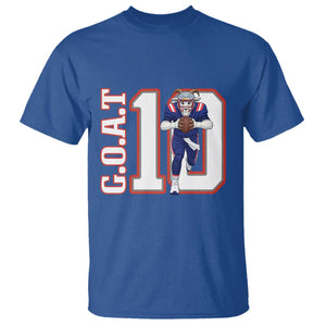 Number Ten Football Quarterback Fan T Shirt TS12 Royal Blue Print Your Wear