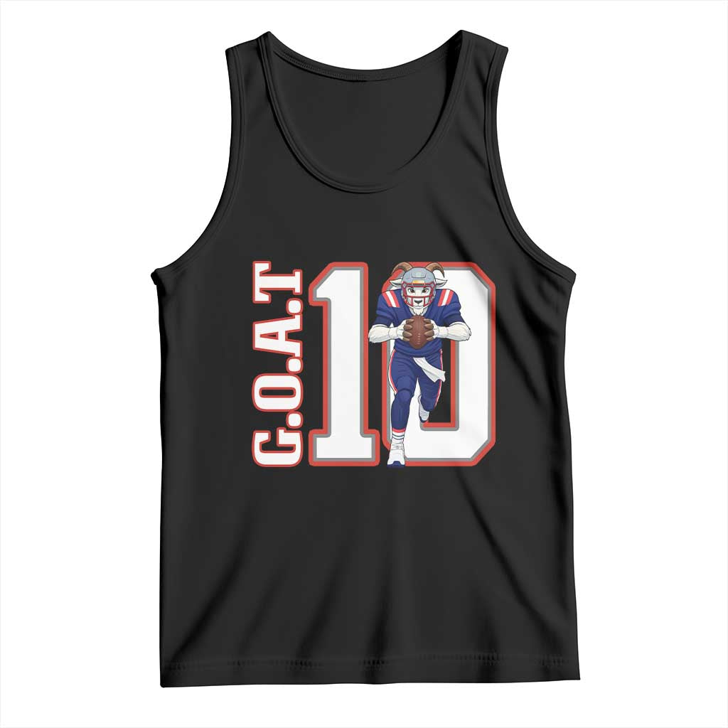 Number Ten Football Quarterback Fan Tank Top TS12 Black Print Your Wear