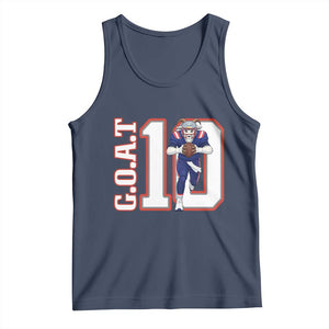 Number Ten Football Quarterback Fan Tank Top TS12 Navy Print Your Wear
