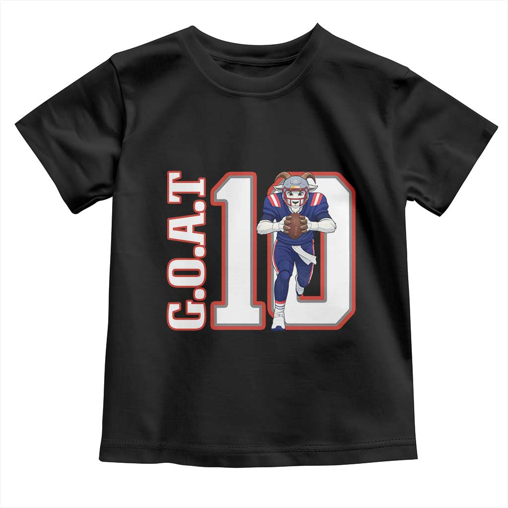 Number Ten Football Quarterback Fan Toddler T Shirt TS12 Black Print Your Wear