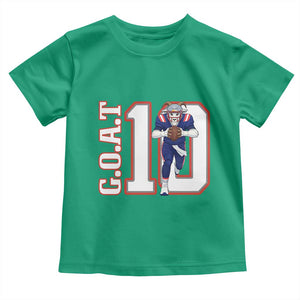 Number Ten Football Quarterback Fan Toddler T Shirt TS12 Irish Green Print Your Wear