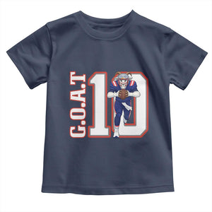 Number Ten Football Quarterback Fan Toddler T Shirt TS12 Navy Print Your Wear
