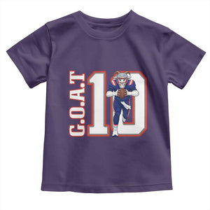 Number Ten Football Quarterback Fan Toddler T Shirt TS12 Purple Print Your Wear
