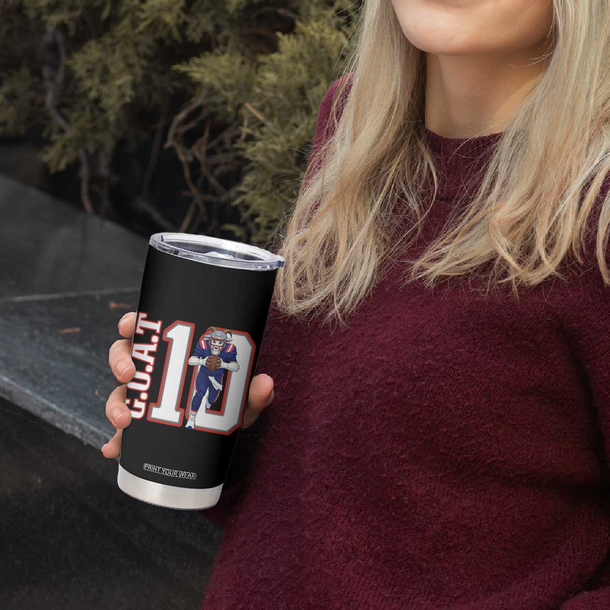 Number Ten Football Quarterback Fan Tumbler Cup TS12 Print Your Wear