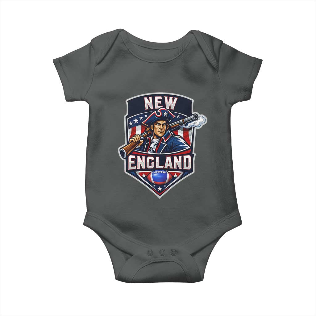 Red Blue White Sport Fan Baby Onesie Football Lover Gift TS12 Dark Heather Print Your Wear