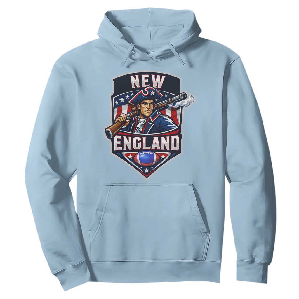 Red Blue White Sport Fan Hoodie Football Lover Gift TS12 Light Blue Print Your Wear