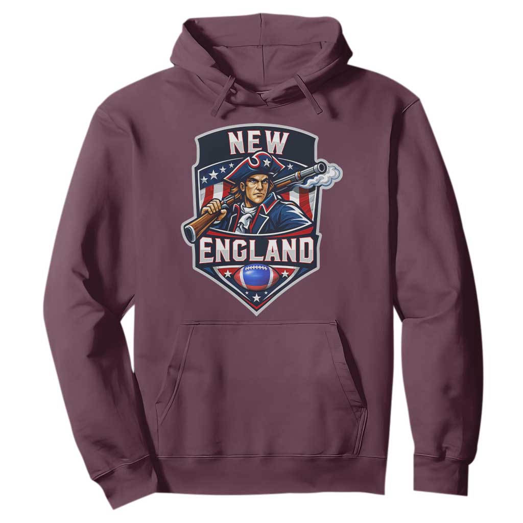 Red Blue White Sport Fan Hoodie Football Lover Gift TS12 Maroon Print Your Wear