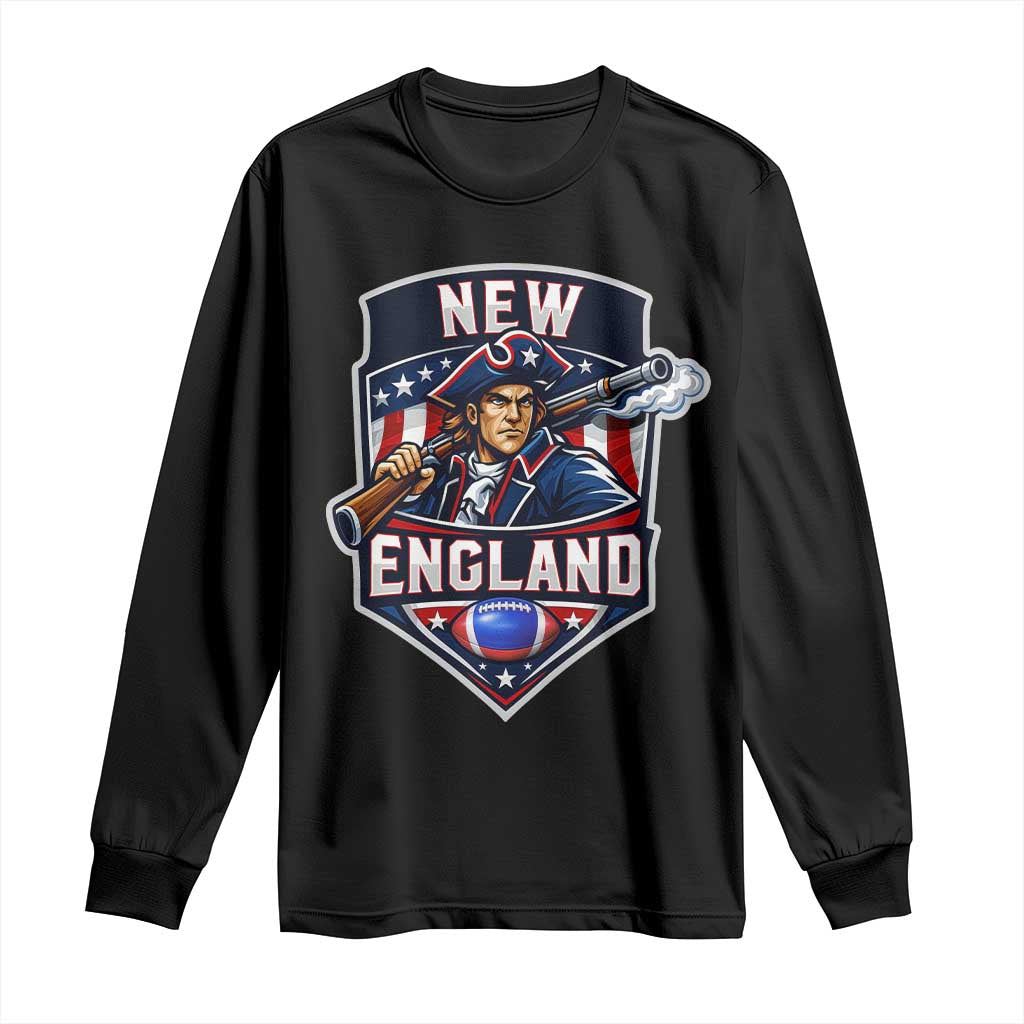 Red Blue White Sport Fan Long Sleeve Shirt Football Lover Gift TS12 Black Print Your Wear