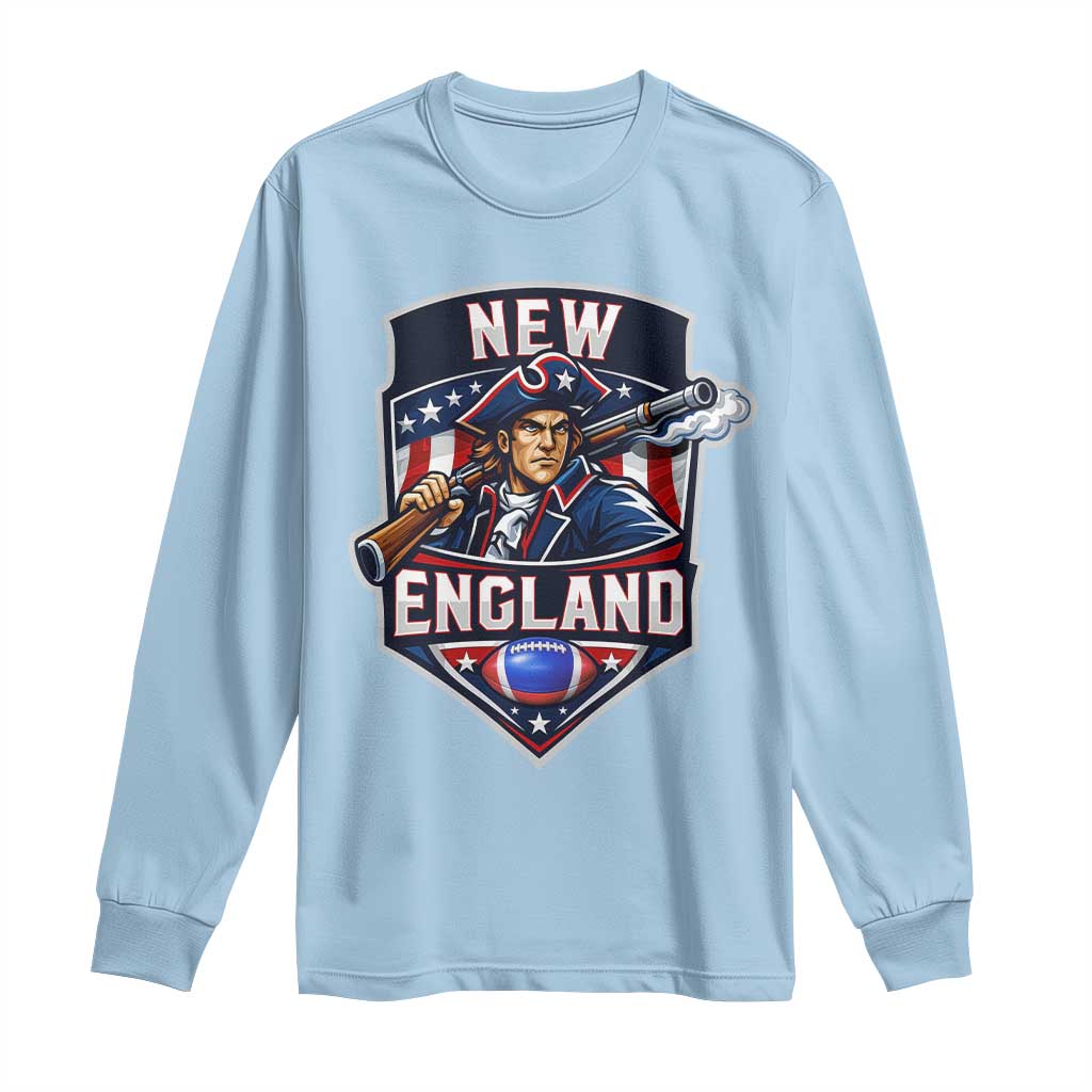 Red Blue White Sport Fan Long Sleeve Shirt Football Lover Gift TS12 Light Blue Print Your Wear