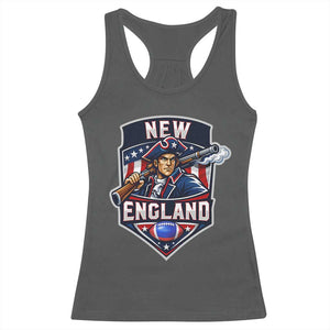 Red Blue White Sport Fan Racerback Tank Top Football Lover Gift TS12 Dark Heather Print Your Wear